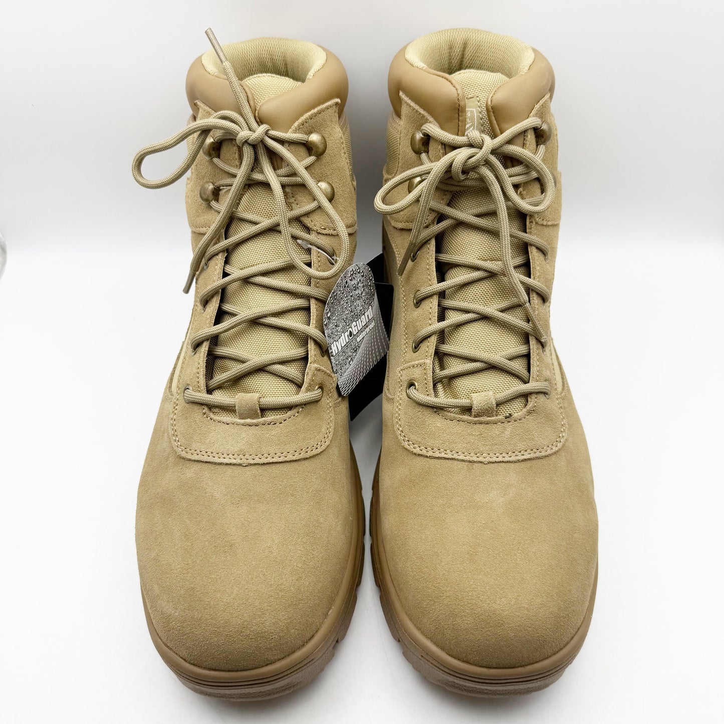 Skechers Mens Work Wascana Millit WP Boots US 15 Tan Leather Relaxed Fit NIB