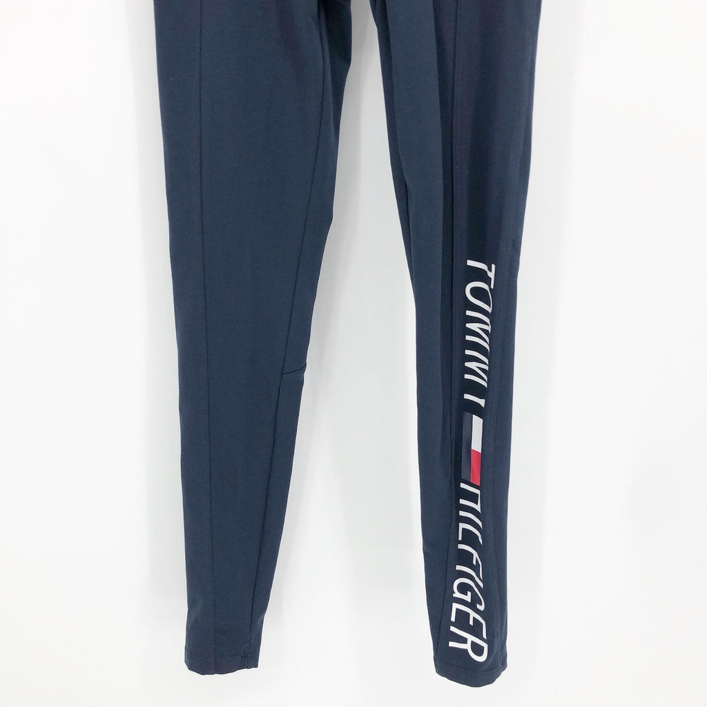 Tommy Hilfiger Womens Active Leggings XXS Navy Blue High Rise Full Length NWT