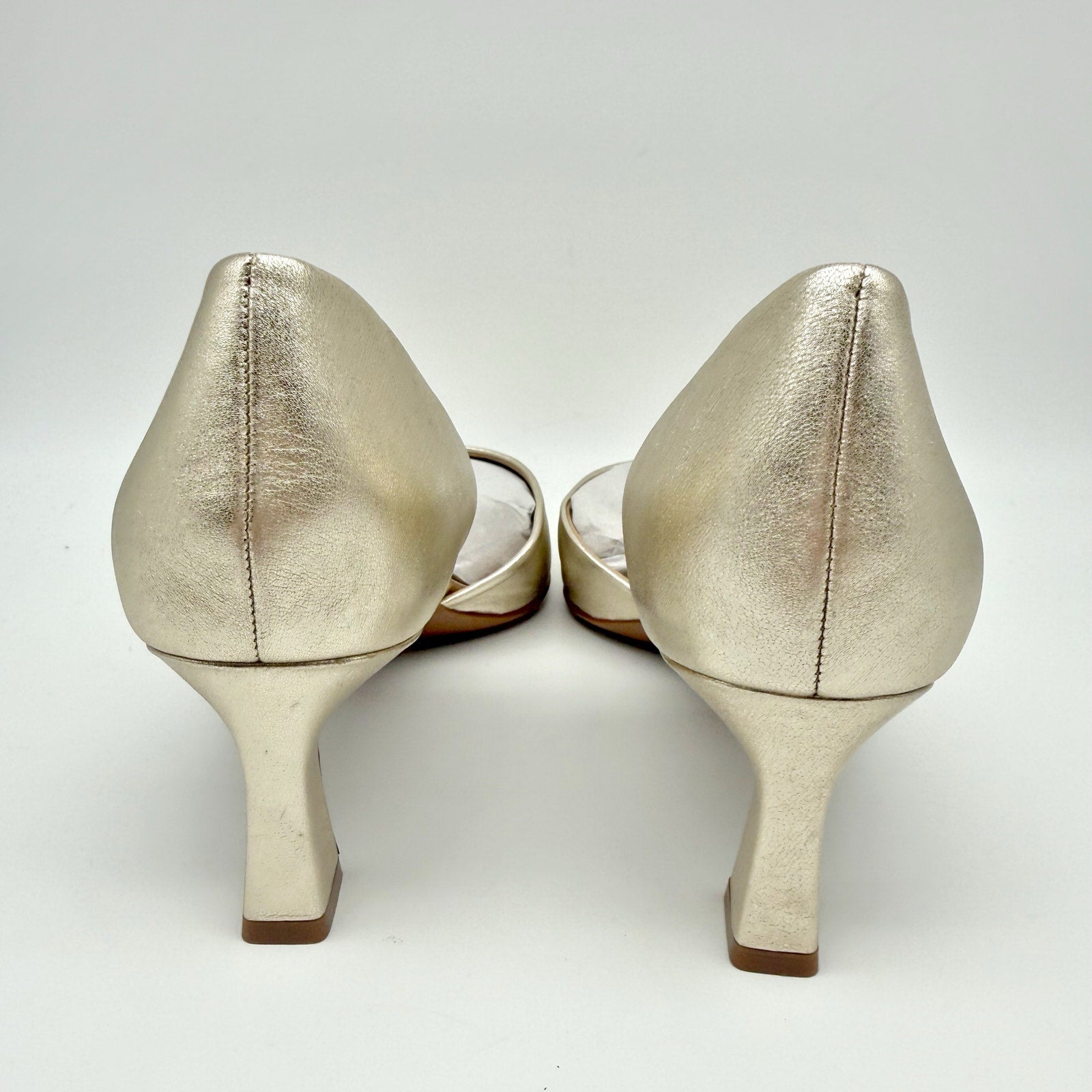 Naturalizer Womens Dalary Pumps Size 12 M EU 43 Champagne Gold Leather NIB