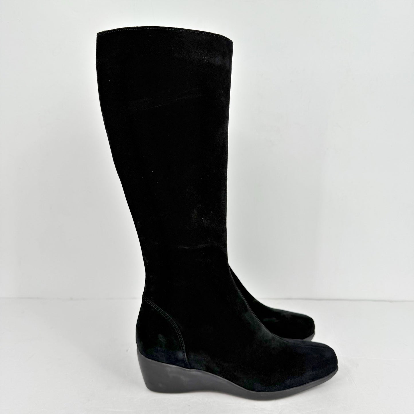 La Canadienne Womens Evah Boots US 6.5M EU 37 Black Suede Waterproof NIB