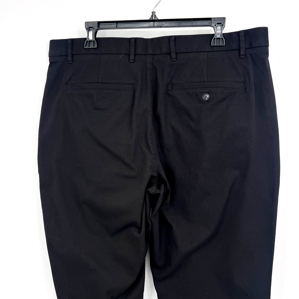 EVERLANE Uniform Mens Performance Chino Pants 32x34 Black Athletic Fit NWT