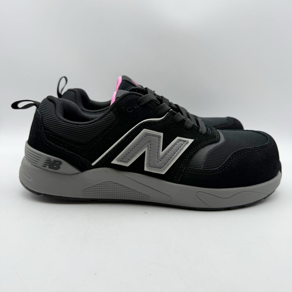 New Balance Womens Elite Lite Work Sneakers US 7 EU 38 Black Pink CT SR NIB