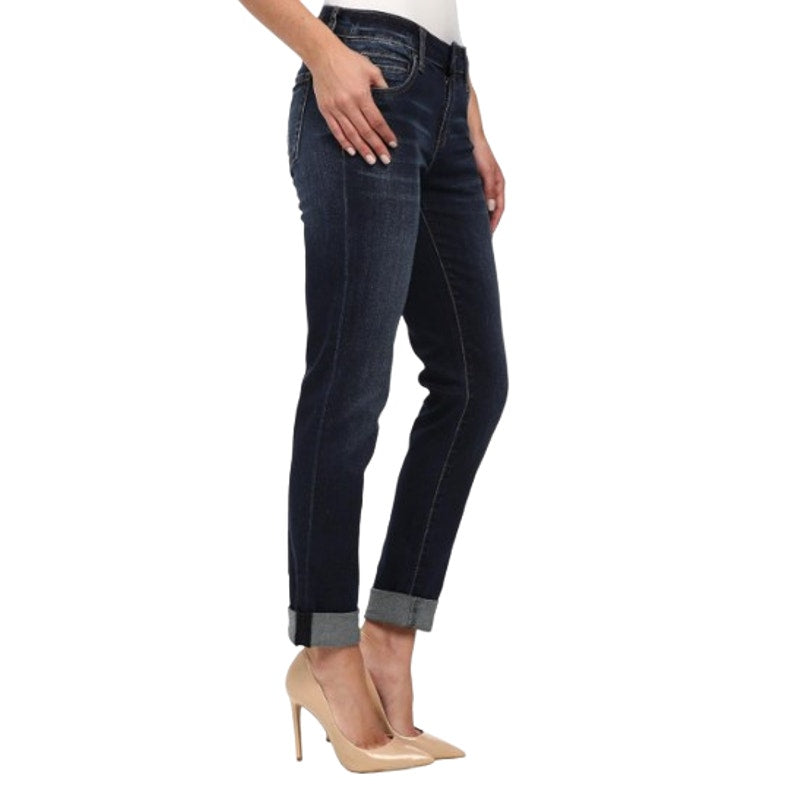 KUT FROM THE KLOTH Catherine Boyfriend Jeans Size 2 Dark Blue Wash NWT