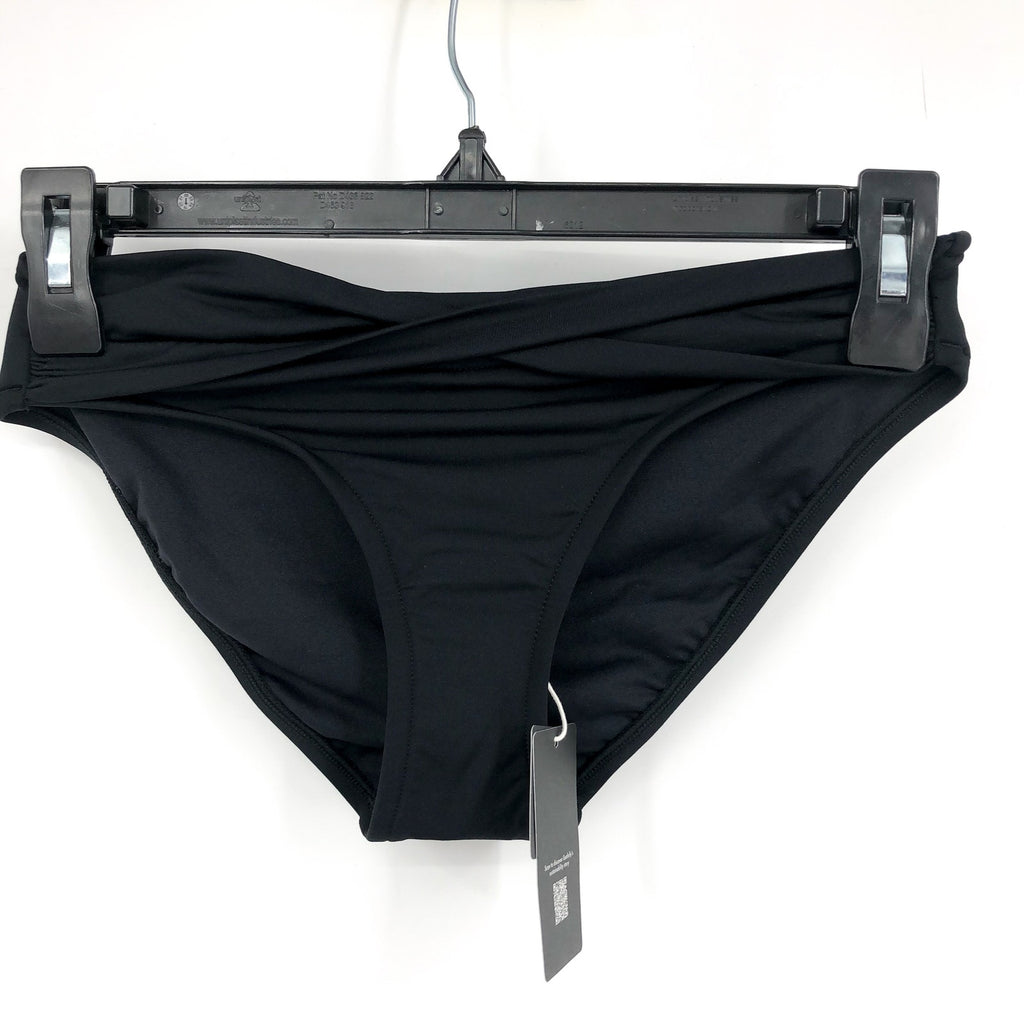SEAFOLLY Women's Bikini Set Size 2 Black Halter Bandeau & Twist Band Hipster NWT