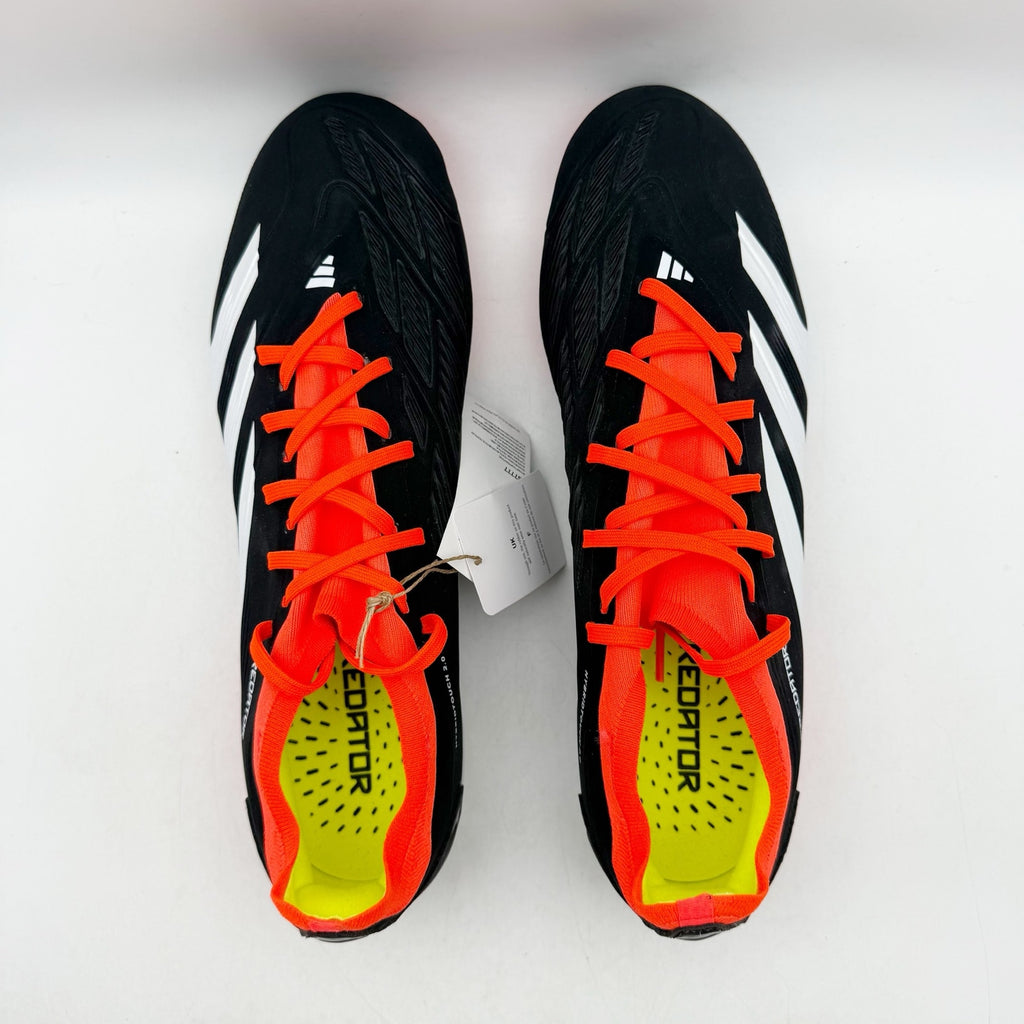 Adidas Mens Predator Pro Soccer Cleats US 11.5 Black Red White IG7777 NWOB