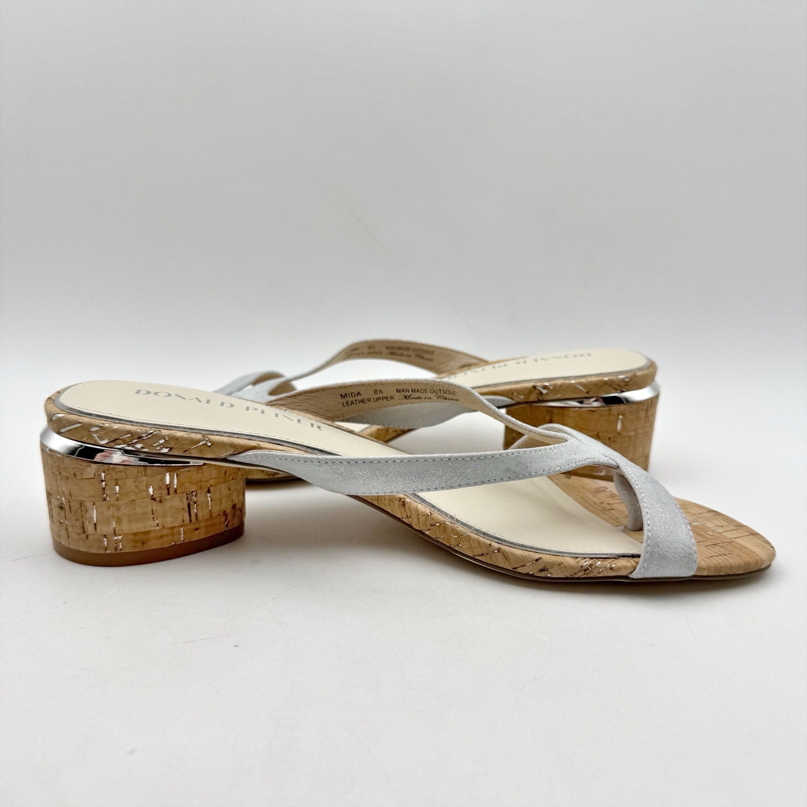 Donald Pliner Womens Mida Slide Sandals US 8.5 M Leather NWOB