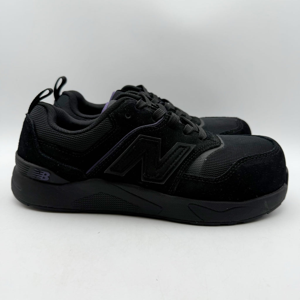 New Balance Womens Elite Lite Work Shoes US 7.5 Black Purple CT SR Sneakers NIB