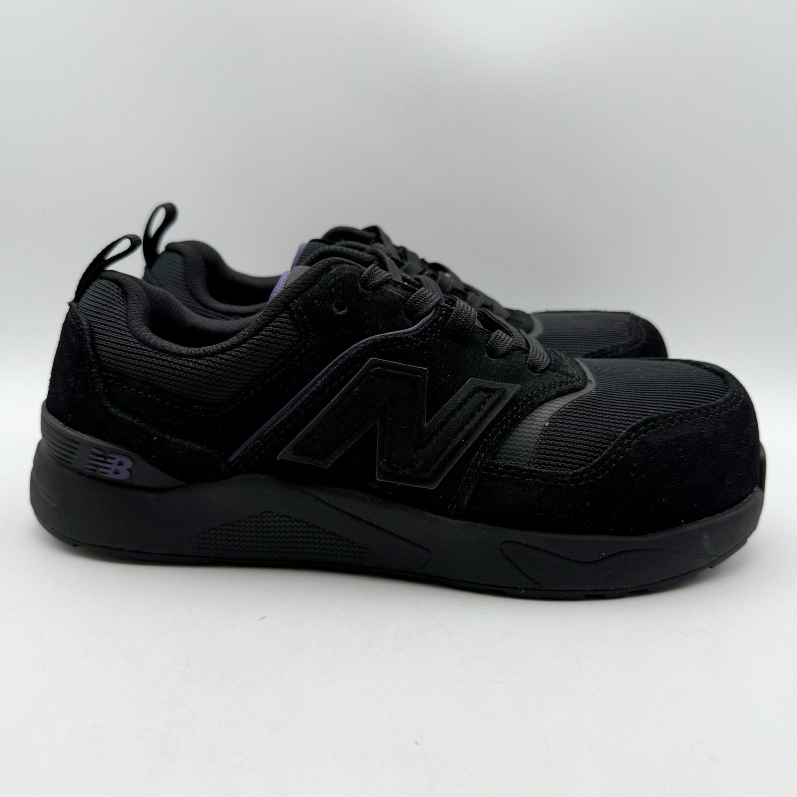 New Balance Womens Elite Lite Work Shoes US 7.5 Black Purple CT SR Sneakers NIB