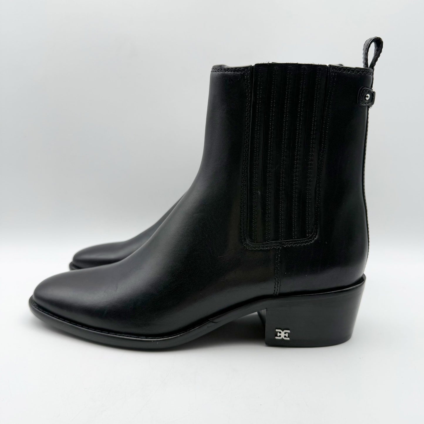 Sam Edelman Womens Bronson Ankle Boots US 7.5 M EU 38 Black Leather NIB