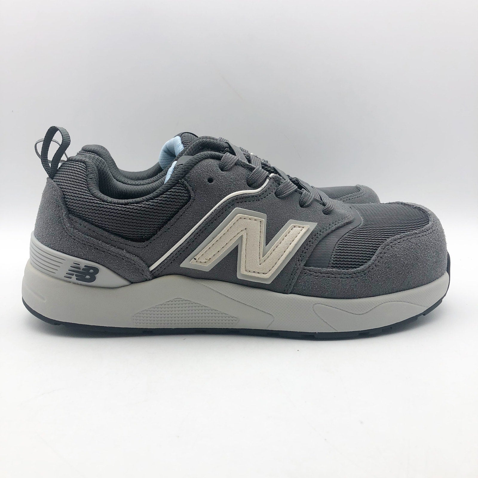 New Balance Womens Elite Lite Work Sneakers US 8 WIDE Grey Blue CT SR NIB