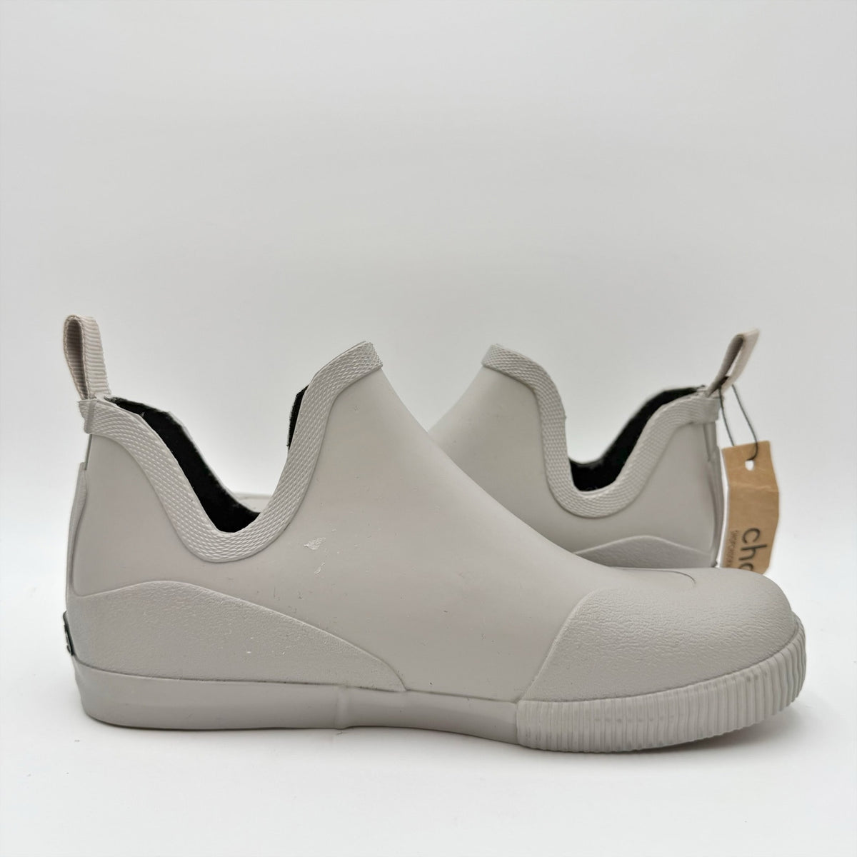 CHOOKA Womens Lakeridge Rain Ankle Boots Size 7 Light Grey Waterproof NWT