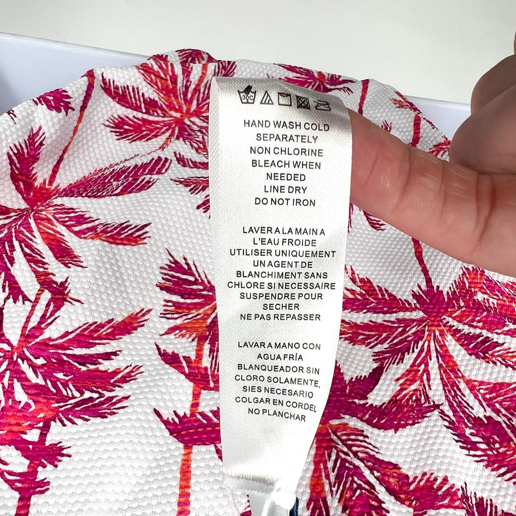 TOMMY BAHAMA Island Cays Hipster Bikini Bottom XS Pink Maui Print Reversible NWT
