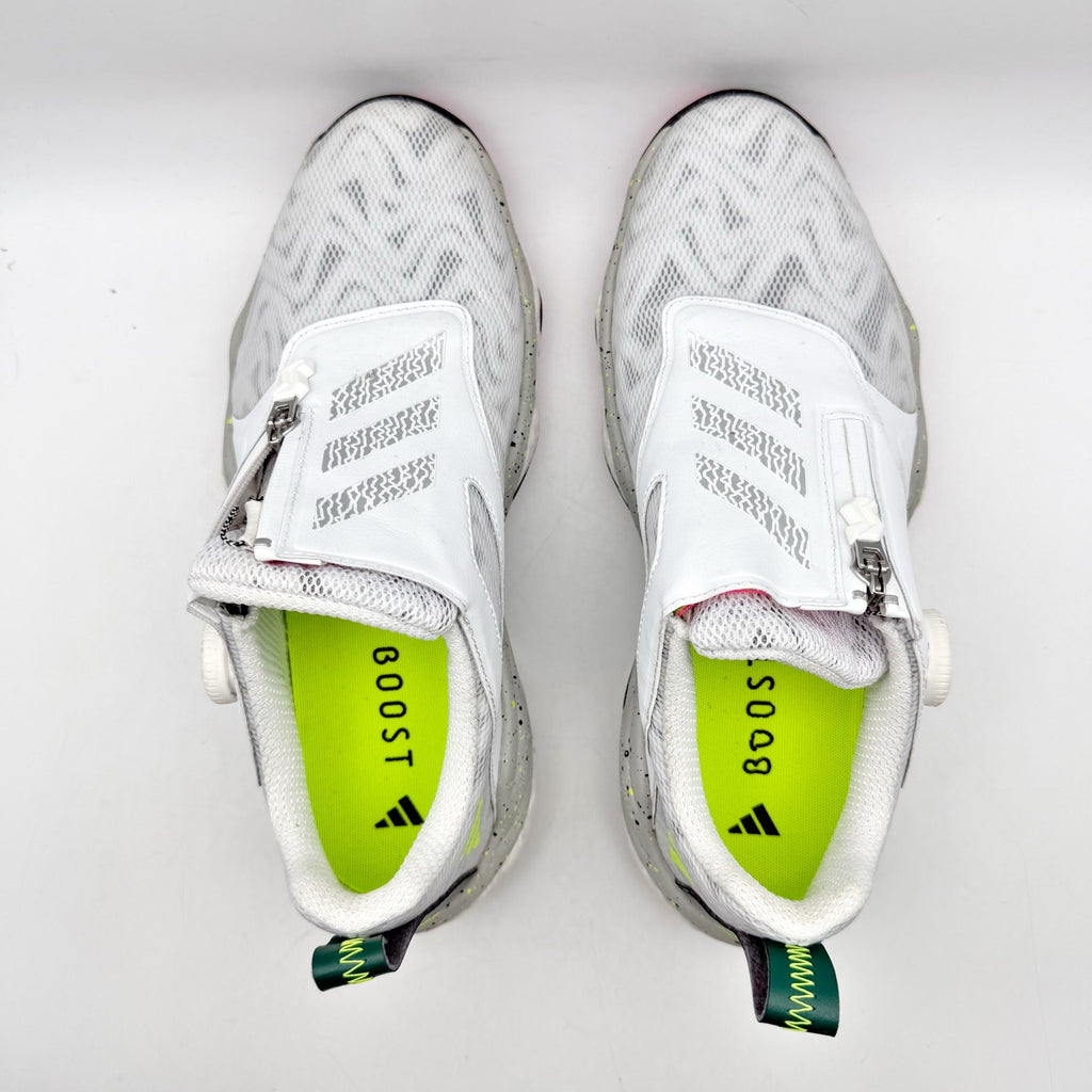Adidas Womens Codechaos BOA 25 Golf Sneakers US 8 White Pink Athletic Shoes EUC