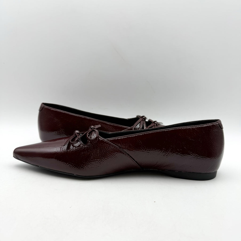 Vagabond Womens Hermine Ballet Flats EU 36 US 6 Red Burgundy Patent Leather NWOB