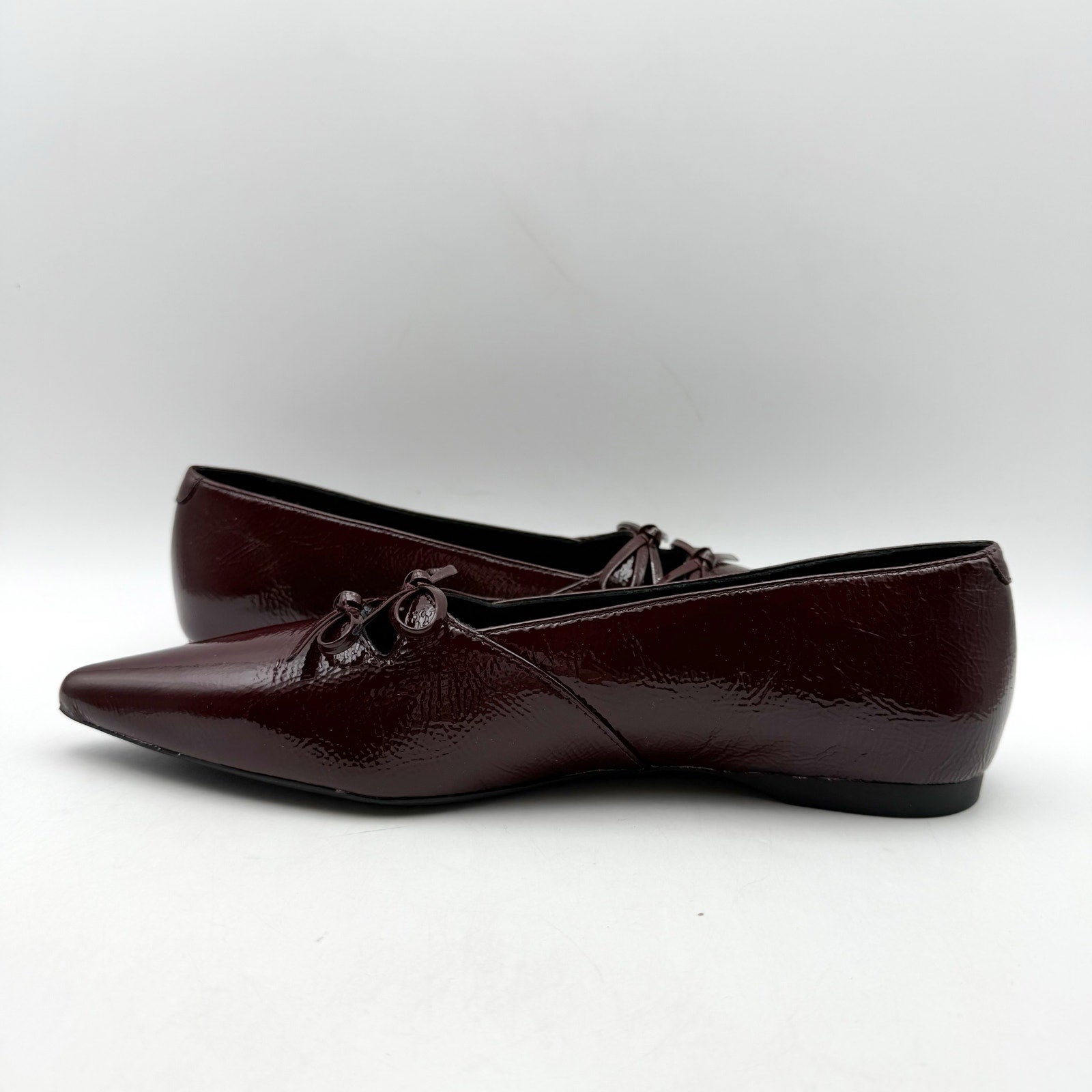 Vagabond Womens Hermine Ballet Flats EU 36 US 6 Red Burgundy Patent Leather NWOB