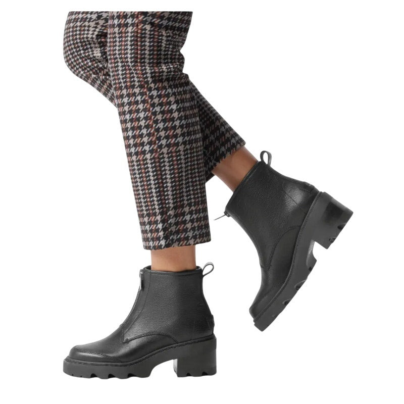 Sorel Womens Joan Now Zip Ankle Bootie Size 9 EU 40 Black Leather Waterproof NIB