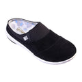 Spenco Women's Siesta Bokeh Layered Clogs Size 7.5 WIDE Black Slip-On NIB