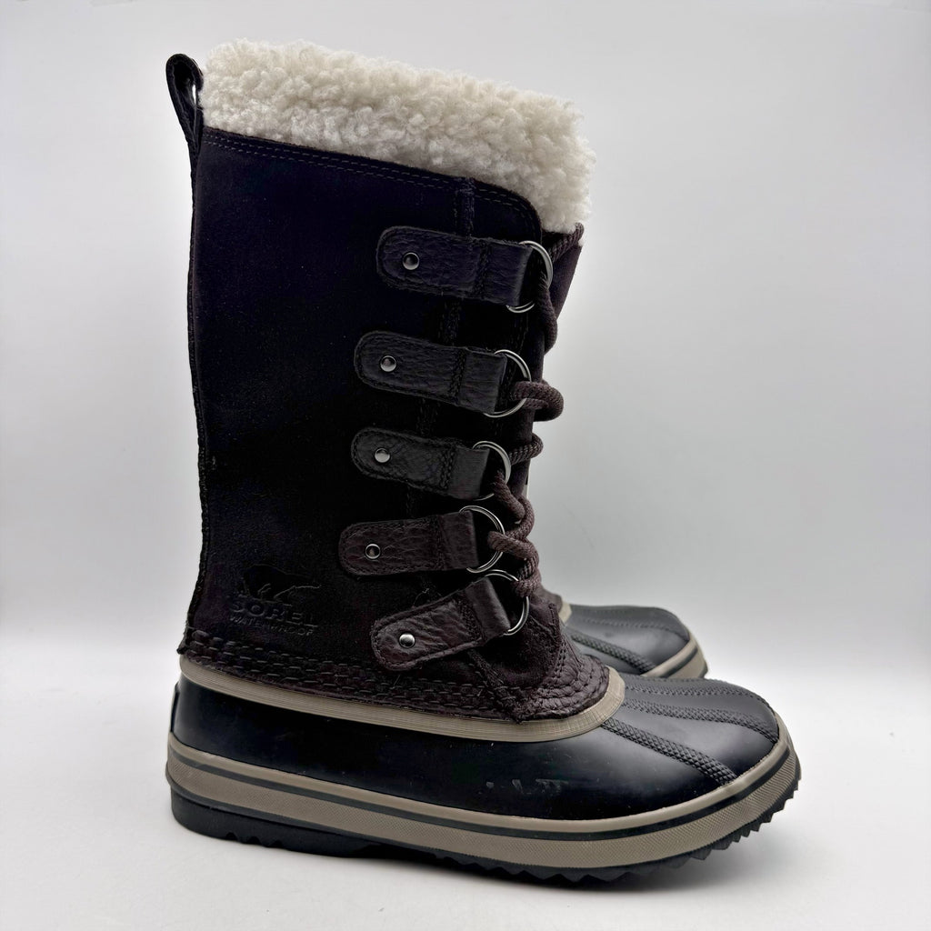 Sorel Women Joan Of Arctic Boots US 5 Purple Faux Fur Insulated Waterproof NWOB