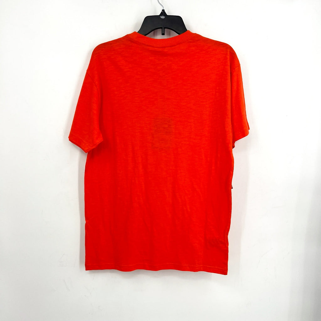 MITCHELL & NESS Mens NCAA Clemson Tigers Embroidered T-Shirt Small Orange NWT