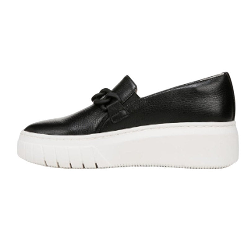 Naturalizer Womens Daphne Casual Sneakers US 12M EU 43 Black Leather Slip on NIB
