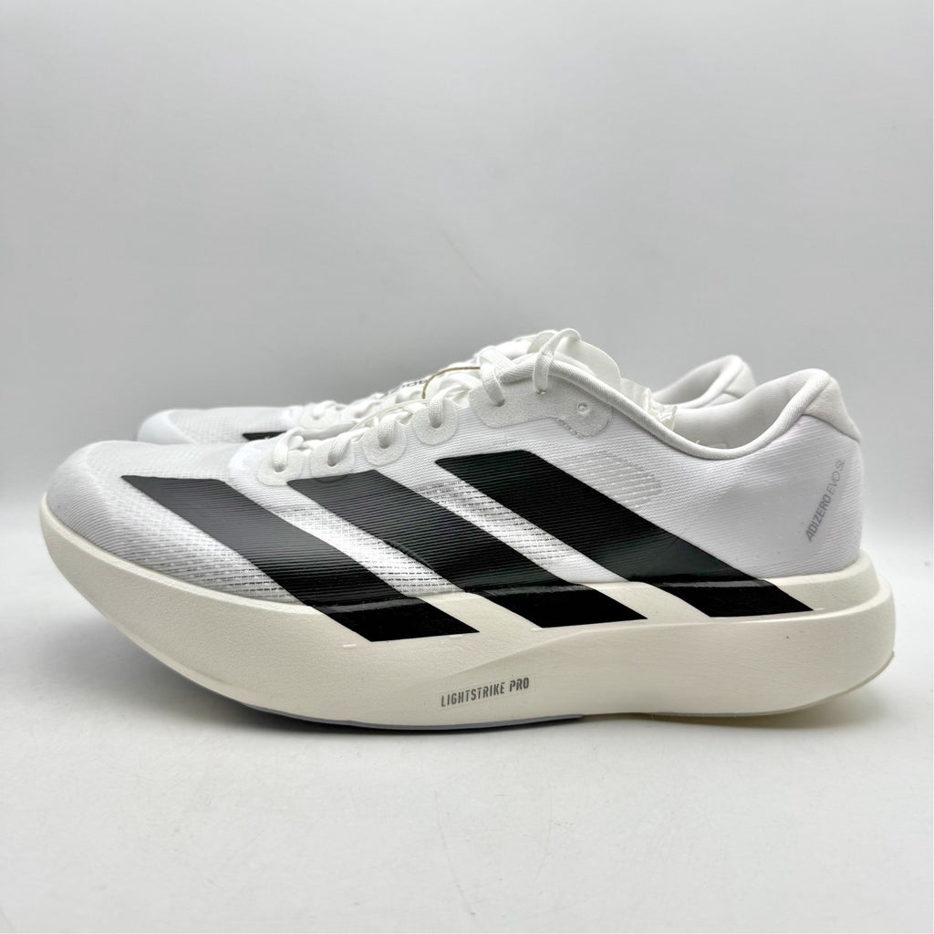 Adidas Mens Adizero Evo SL Running Sneakers US 9.5 M White Black Athletic NWT