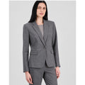 LE SUIT Women's Suit Jacket SIZE 6 Petite Grey Blazer NWOT