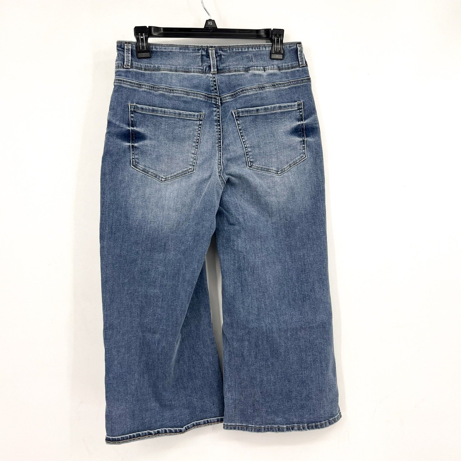 NYDJ Womens Major Wide Leg Capri Jeans Size 6 Fantasy Blue NWOT