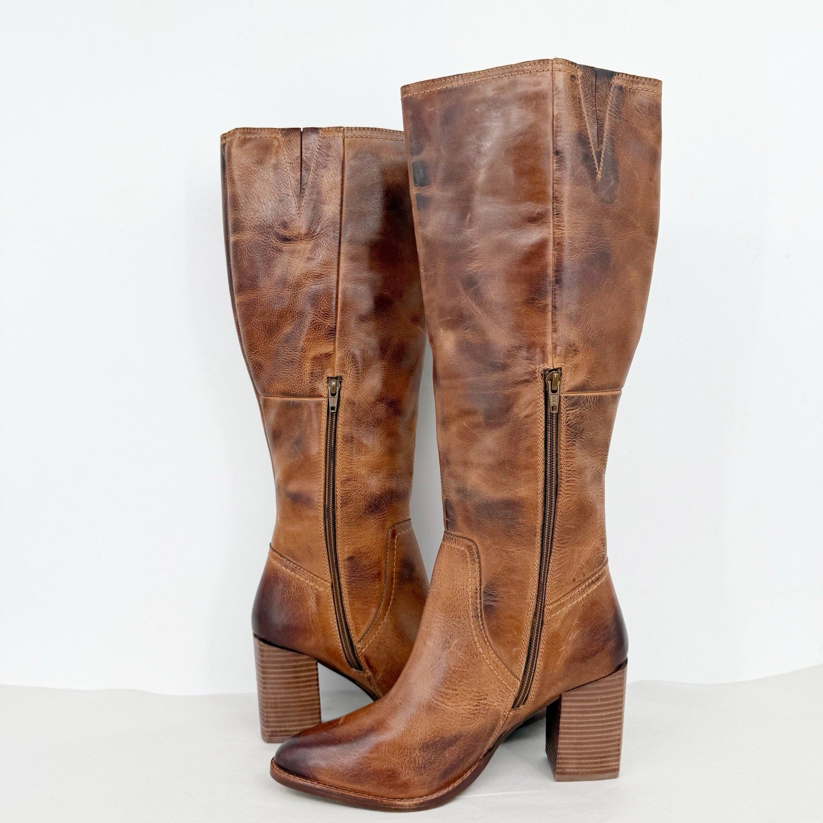 Diba True Womens True Do Knee High Boots US 9 M Brown Leather NWOB