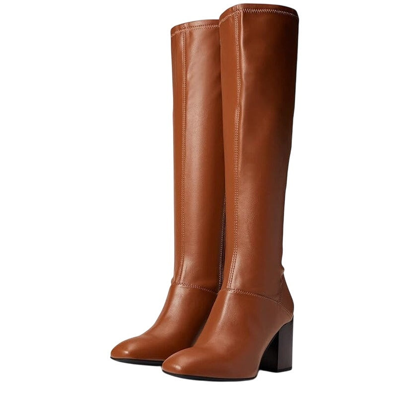 Franco Sarto Womens L-Tribute Knee High Boots US 8 M EU 38.5 Saddle Tan NIB