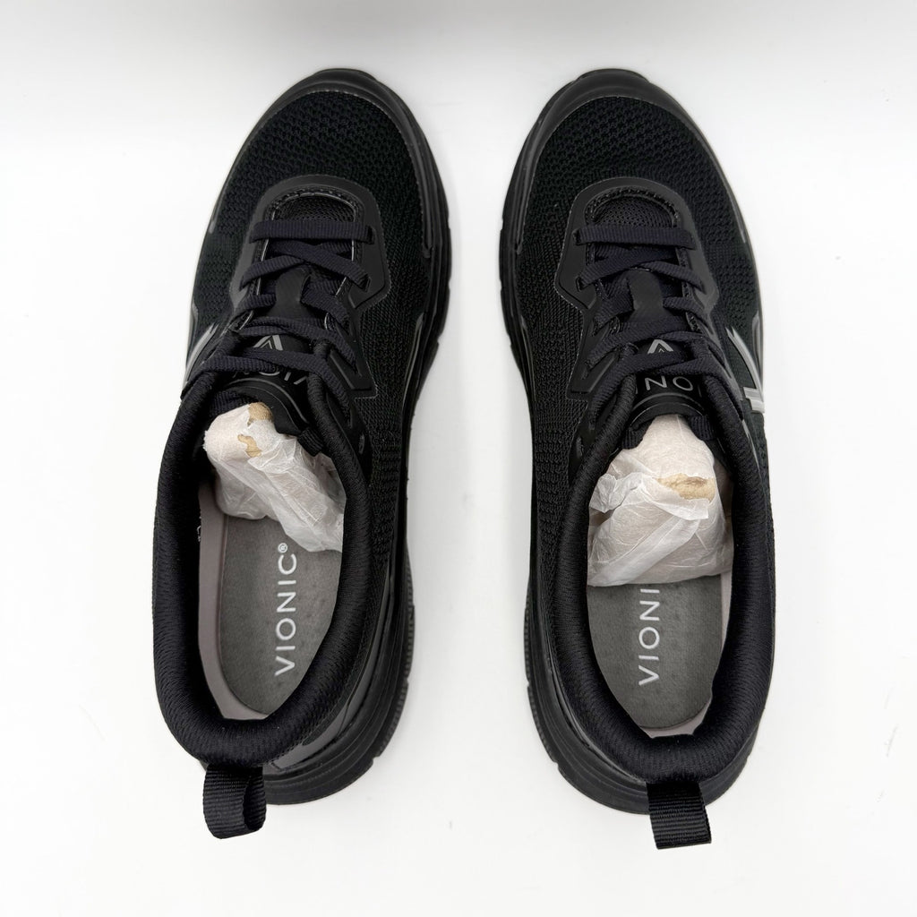 Vionic Womens Walk Max Sneakers Size 10.5 EU 41.5 Black Athletic NWOB
