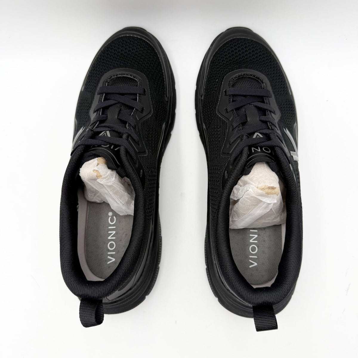 Vionic Womens Walk Max Sneakers Size 10.5 EU 41.5 Black Athletic NWOB