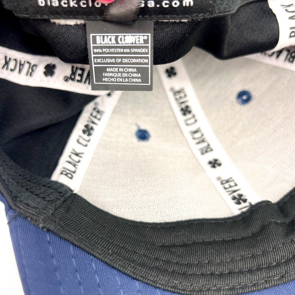 BLACK CLOVER Men's Premium Clover 126 Hat Large/XL Navy Blue White NWOT
