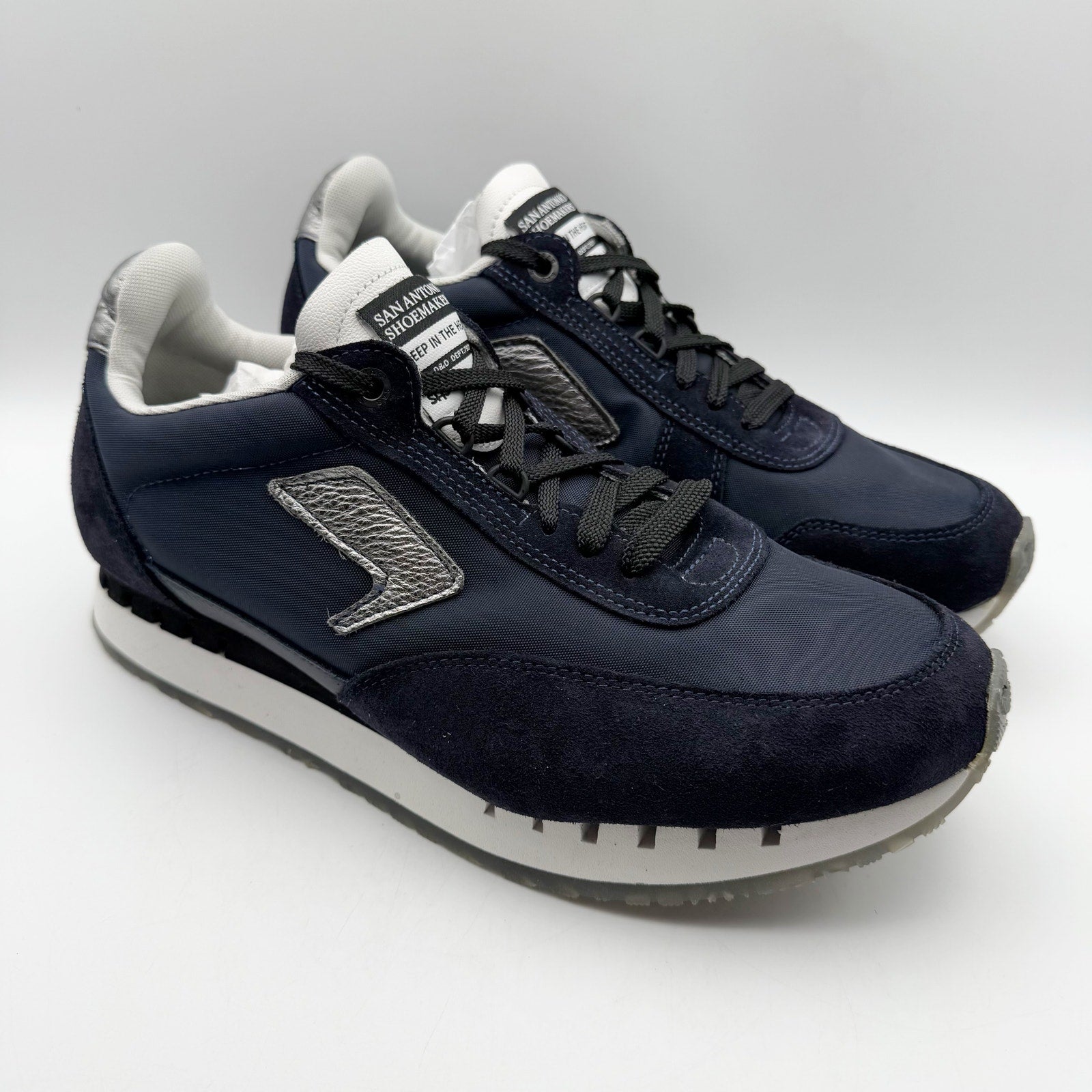 SAS Womens 7Eventy6ix-X Comfort Retro Sneakers Size 11 WIDE Blue Suede NIB