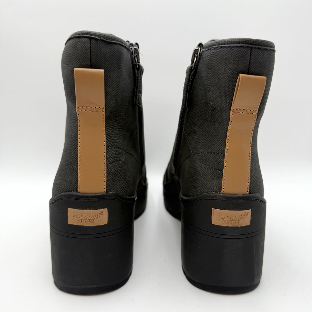 Dr. Scholls Womens Time Off Up Platform Ankle Boot US 11 Black Vegan Leather NIB