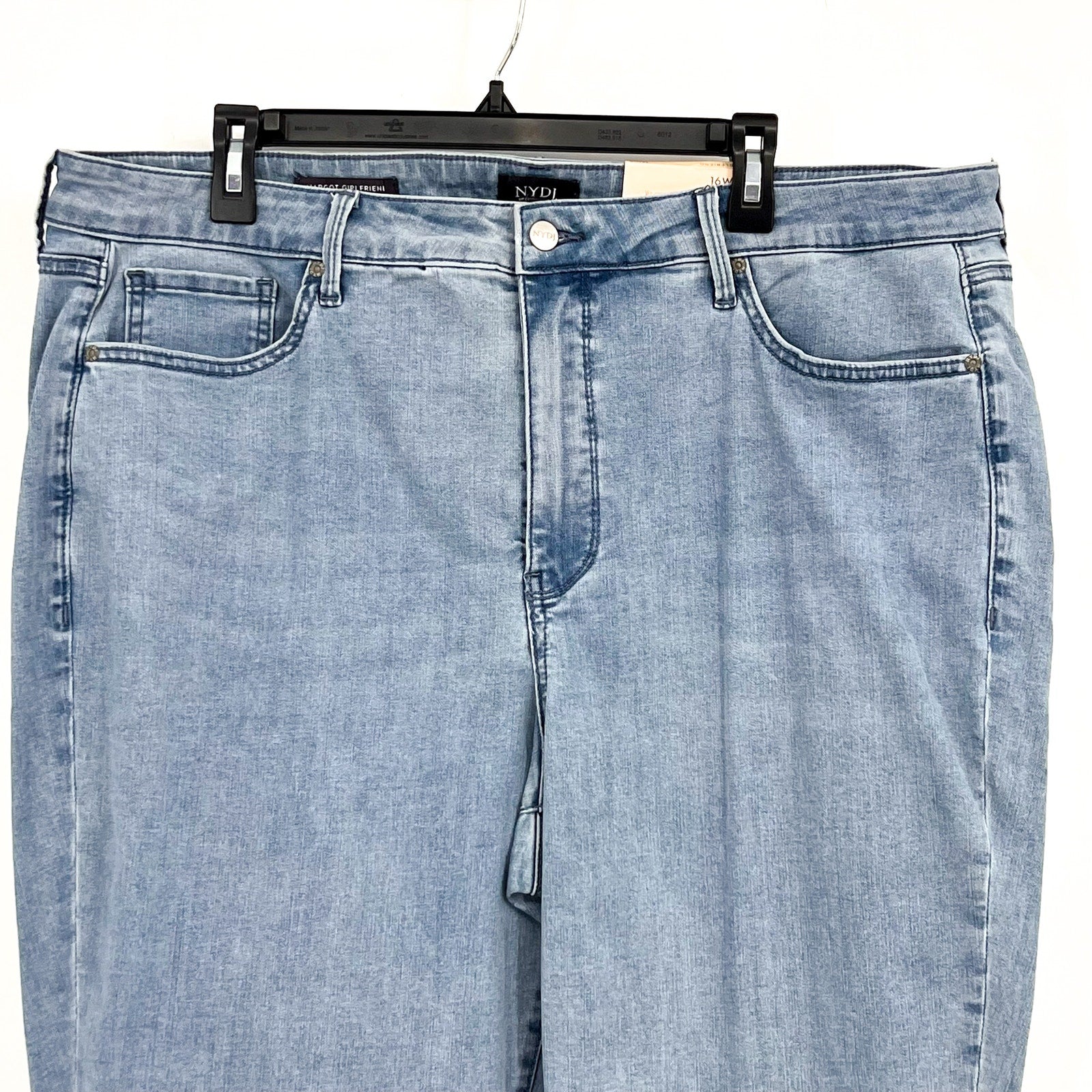 NYDJ Womens Margot Girlfriend Jeans Size 16W PETITE Kingston Blue NWT