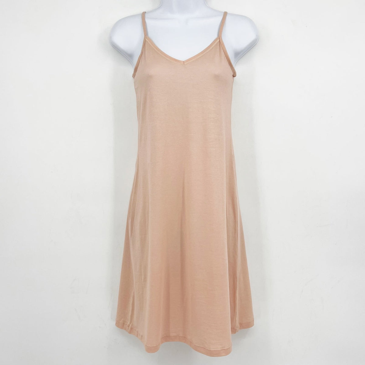 HANRO Women's Ultralight Cotton Bodydress Small Beige Sleeveless 1828 NWT