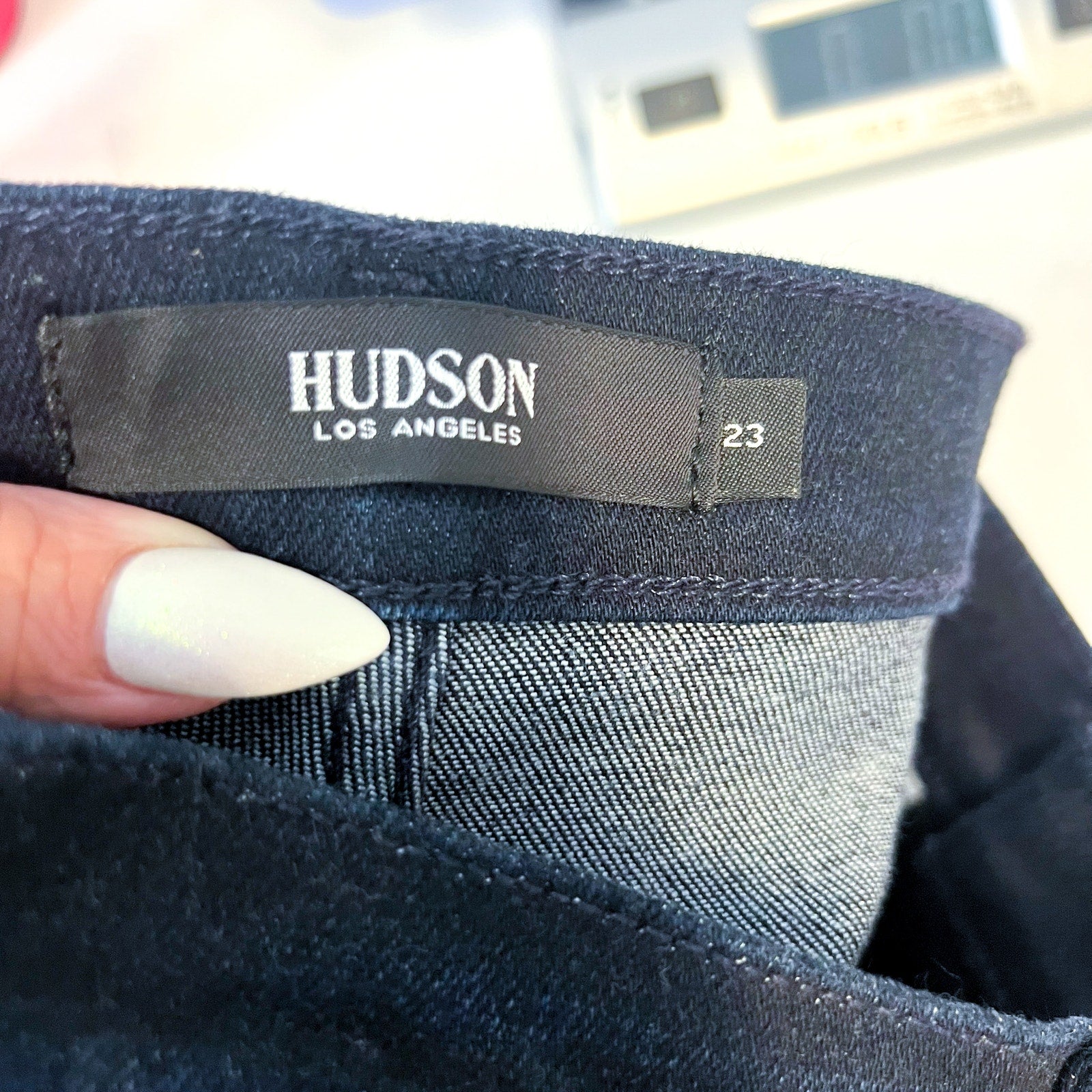 HUDSON JEANS Centerfold Super Skinny Jeans 23x28 Blue Extra-High-Rise NWOT