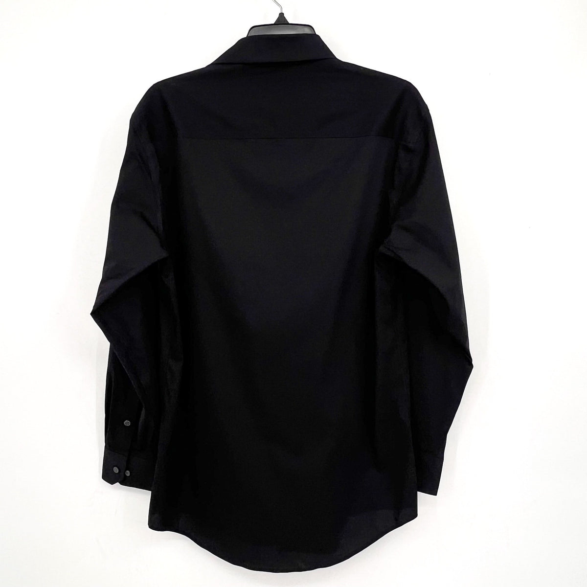ALFANI Men's Regular-Fit Button Down Dress Shirt Small Black Long Sleeve NWT