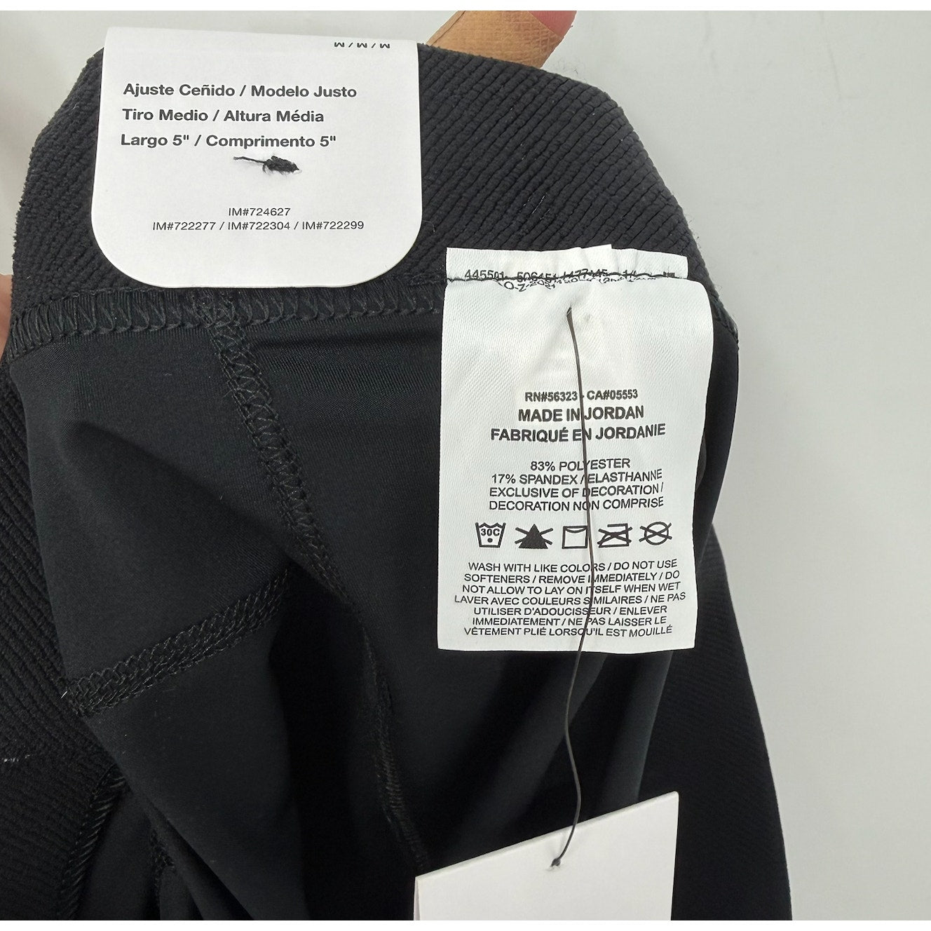 NIKE Pro 365 Dri-FIT Training 3" Mid Rise Bike Shorts Medium Black White NWT