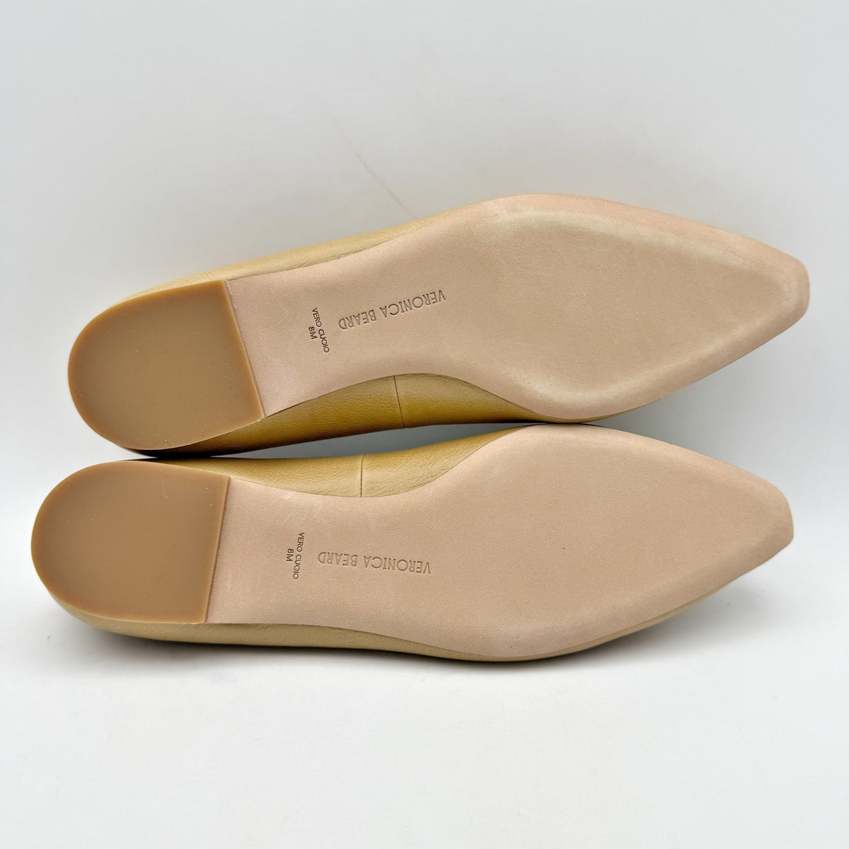 Veronica Beard Womens Catherine Ballet Flats Size 8 M Tan Natural Leather NIB