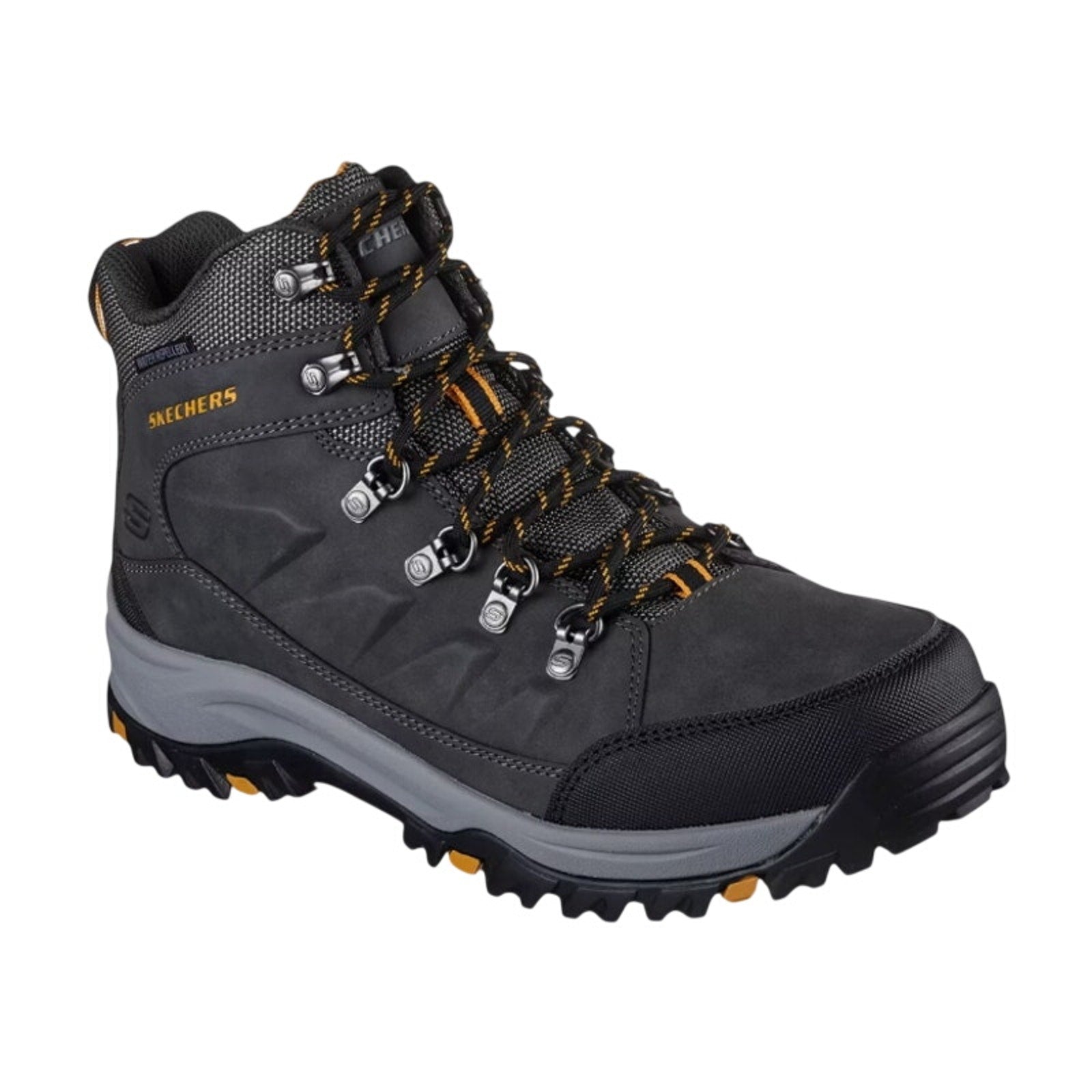 Skechers Mens Relment Daggett Hiking Boots US 9 Grey Water Repellent NIB