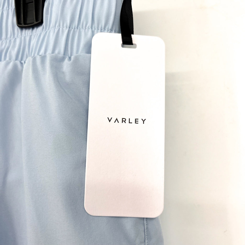 VARLEY Women's Kallin Running Shorts Medium Cashmere Blue 1.5" Inseam Liner NWT