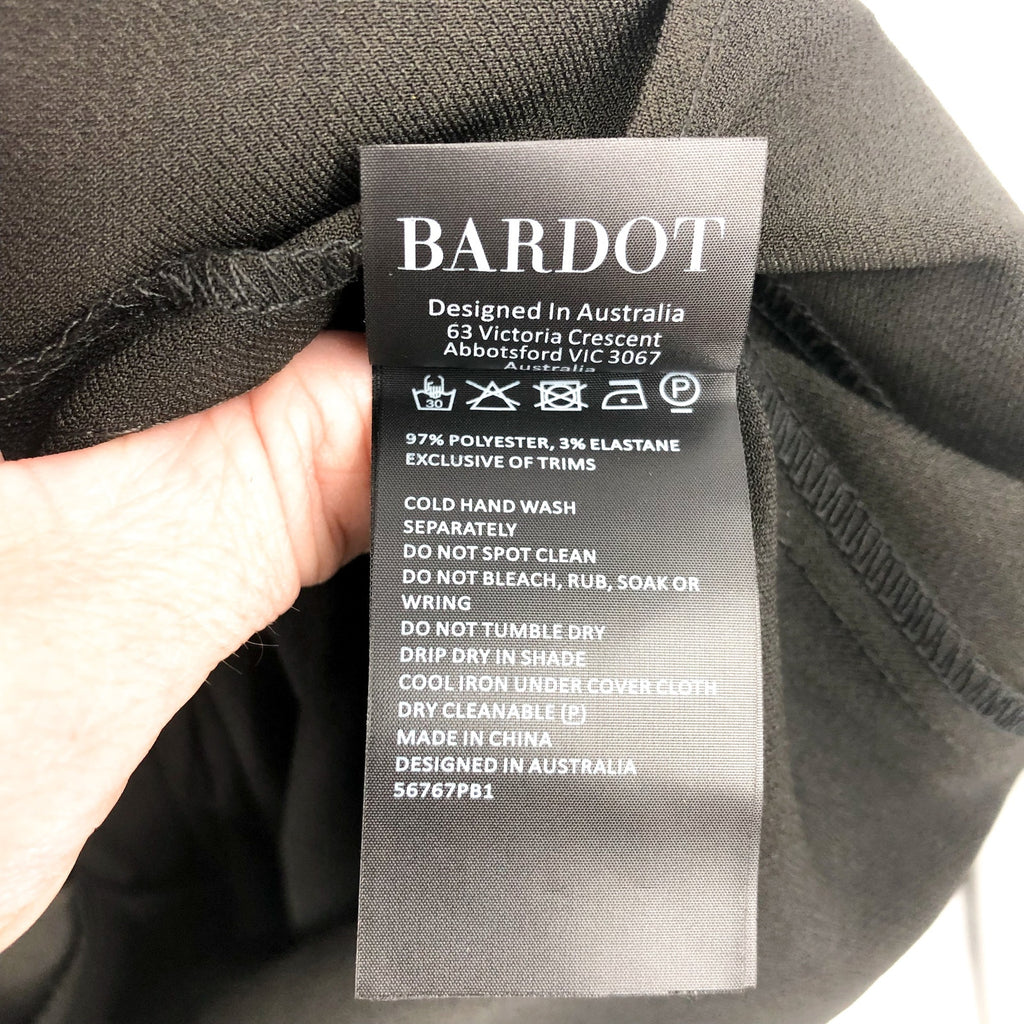 BARDOT Womens Anna Wide Leg Dress Pants Medium US 8 Black High Waist NWT