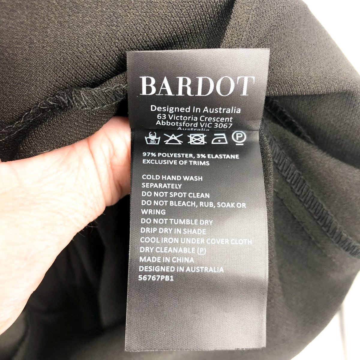 BARDOT Womens Anna Wide Leg Dress Pants Medium US 8 Black High Waist NWT