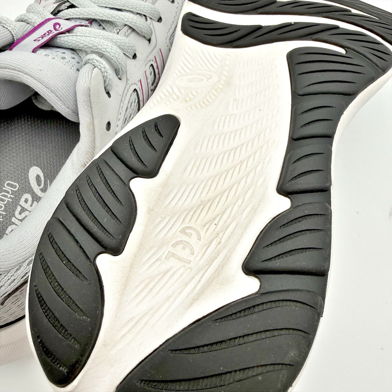 ASICS Womens GEL-Contend 9 Running Sneakers US 7 Wide Grey Purple Athletic NIB