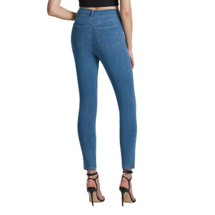 COMMANDO Women's Do It All Denim Skinny Jeans Large 12-14 Blue Light Indigo NWT