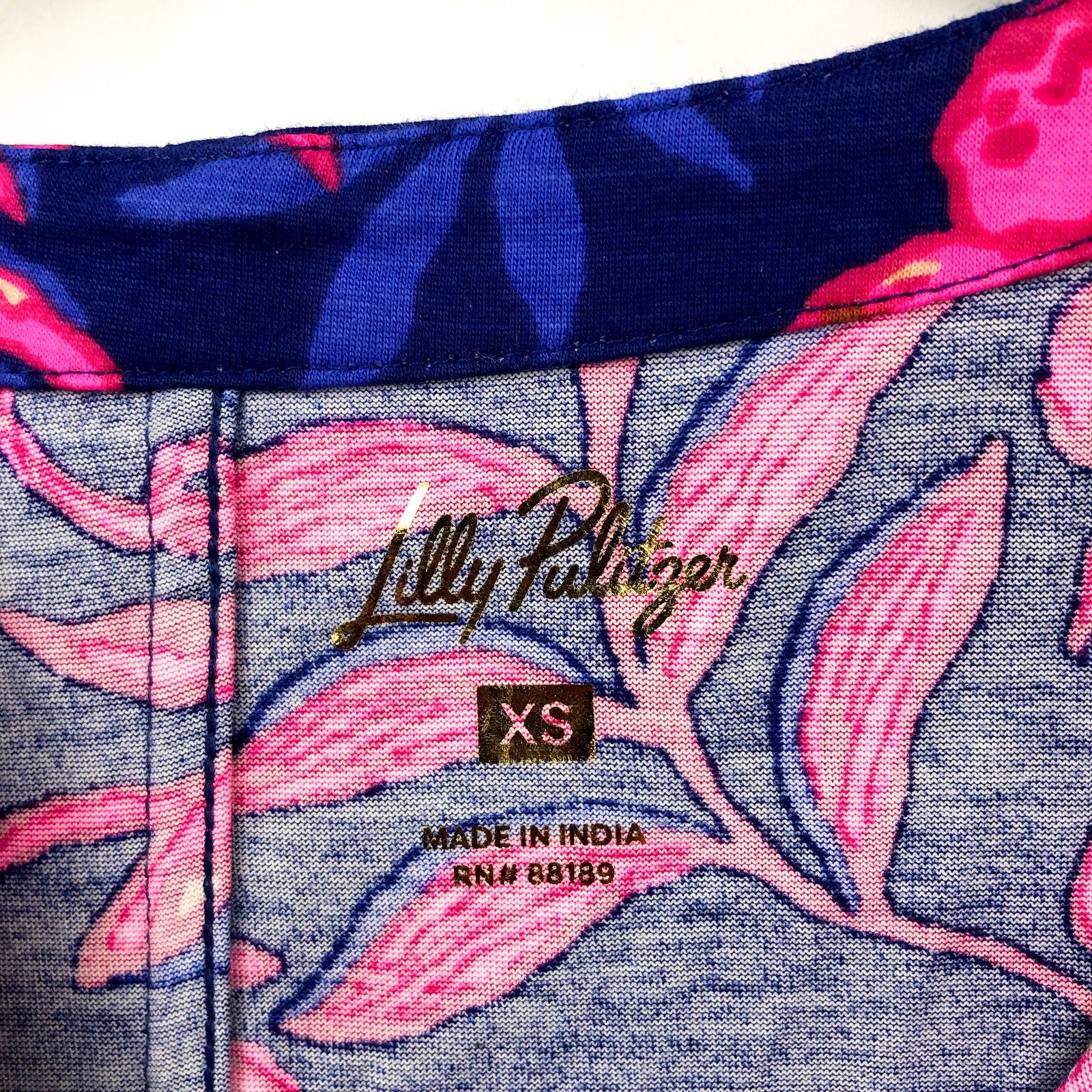 LILLY PULITZER Cathy Mini Dress XS Blue Pink Med Never Ending Summer NWOT