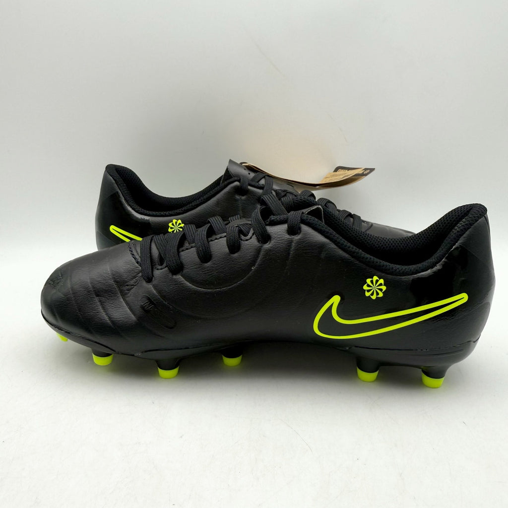 Nike Big Kids Legend 10 Club Soccer Cleats Youth 3.5 Black Yellow DV4352 NWOB