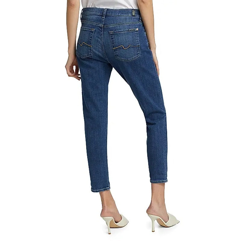 7 FOR ALL MANKIND Womens Josefina Feminine Boyfriend Jeans Size 29 US 8 Blue NWT