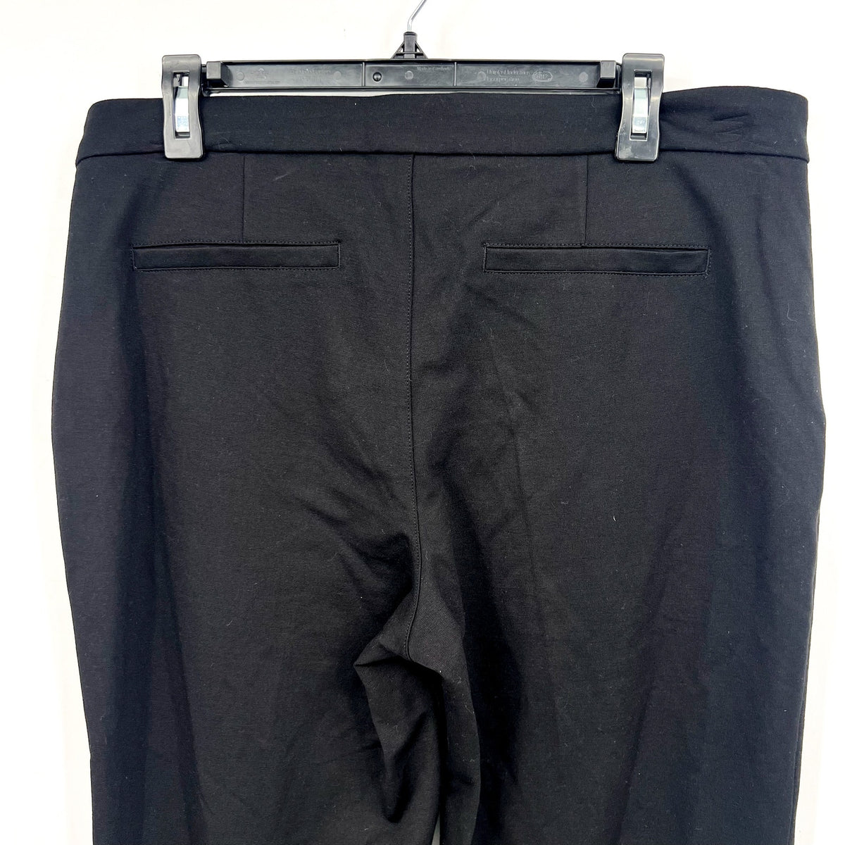 NYDJ Women's Slim Trouser Pants Size 12 Black Ponte Knit High Rise NWT